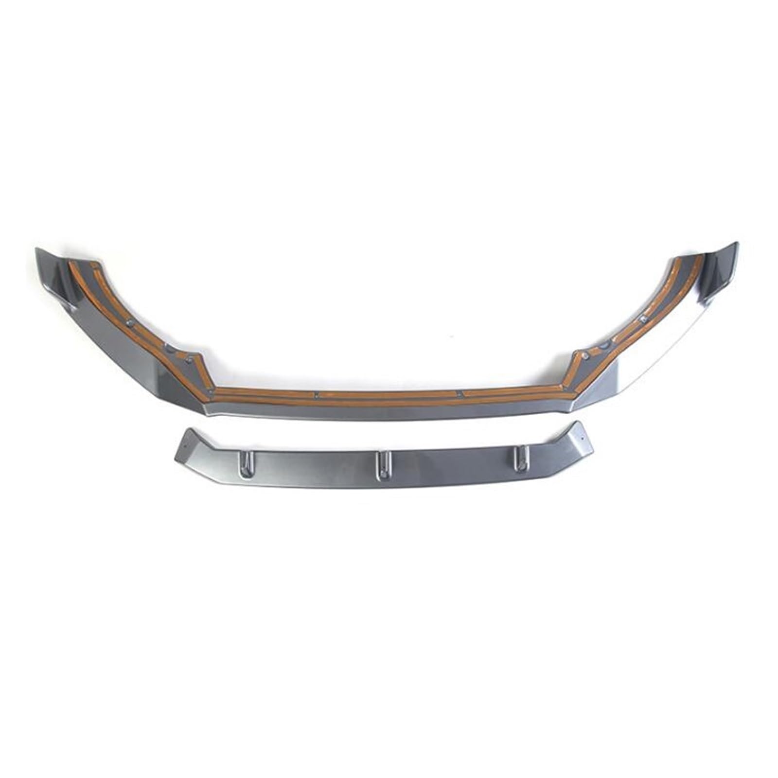 DACOLWZING Auto Stoßstange Vorne Splitter Lip Spoiler Kompatibel for VOLVO XC60 2018 2019 2020 2021 2022 2023 ABS Farbe(Silver) von DACOLWZING