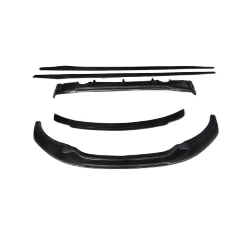 DACOLWZING Auto Vorne Hinten Stoßstange Lip Diffusor Abdeckung Seite Rock Spoiler Kompatibel for BMW F22 M2 220i M225i M235i 240i 2012-2018 carbon Faser von DACOLWZING