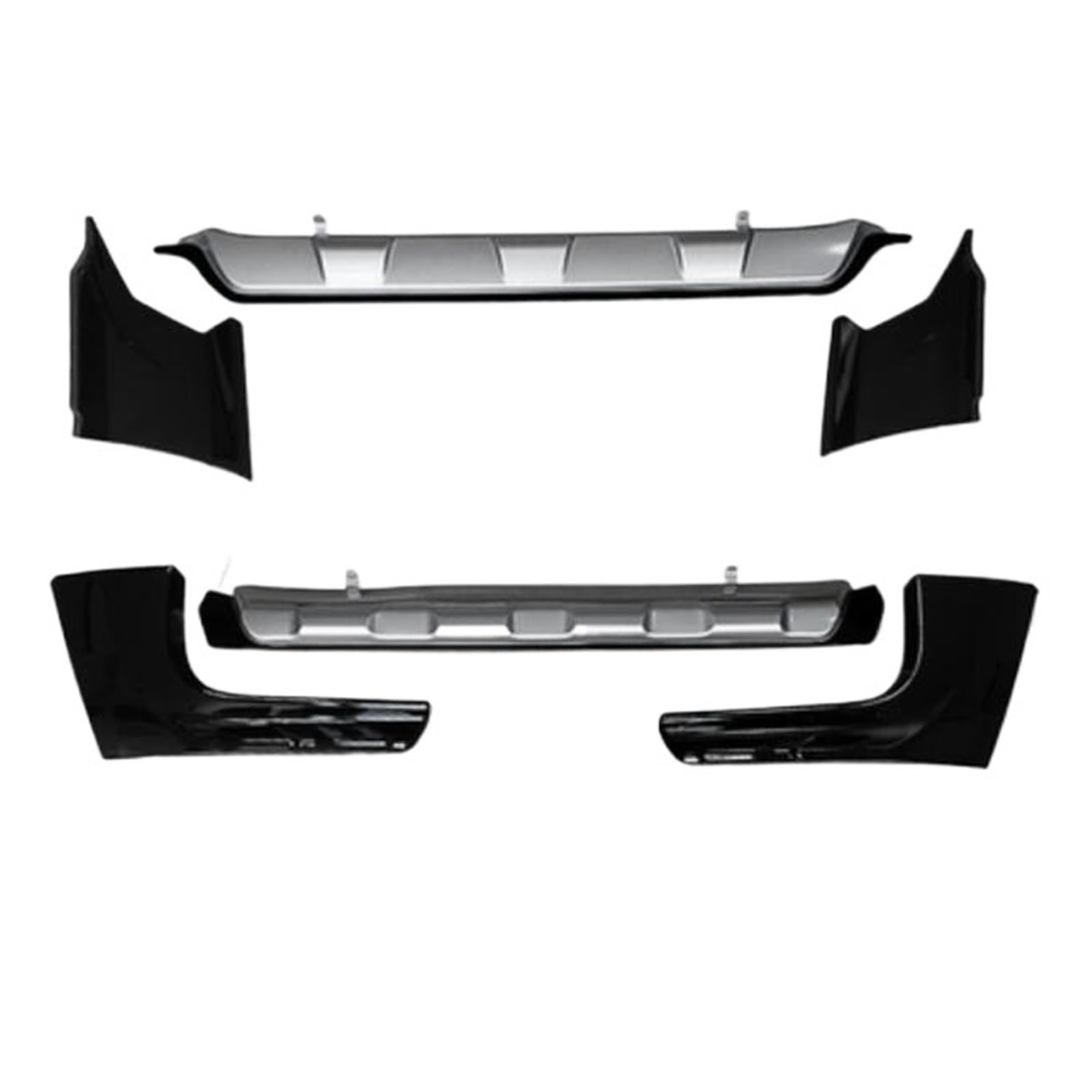 DACOLWZING Auto Vorne Hinten Stoßstange Lip Diffusor Abdeckung Seite Schürzen Kompatibel for CRV CR-V 2021 2022 + ABS Chrom Farbe(Black Body kit) von DACOLWZING