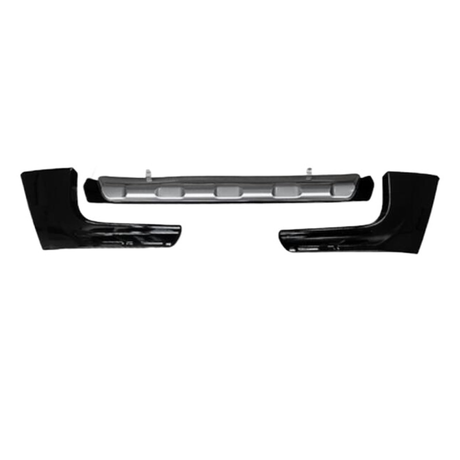 DACOLWZING Auto Vorne Hinten Stoßstange Lip Diffusor Abdeckung Seite Schürzen Kompatibel for CRV CR-V 2021 2022 + ABS Chrom Farbe(Black Front Lip) von DACOLWZING