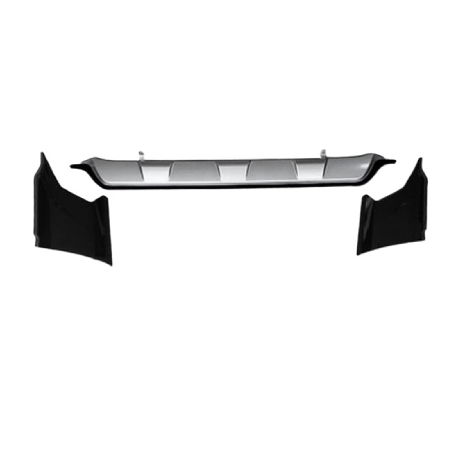 DACOLWZING Auto Vorne Hinten Stoßstange Lip Diffusor Abdeckung Seite Schürzen Kompatibel for CRV CR-V 2021 2022 + ABS Chrom Farbe(Black Rear Diffuser) von DACOLWZING