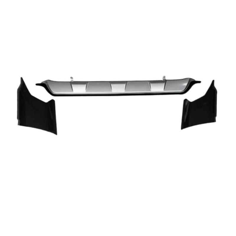 DACOLWZING Auto Vorne Hinten Stoßstange Lip Diffusor Abdeckung Seite Schürzen Kompatibel for CRV CR-V 2021 2022 + ABS Chrom Farbe(Black Rear Diffuser) von DACOLWZING