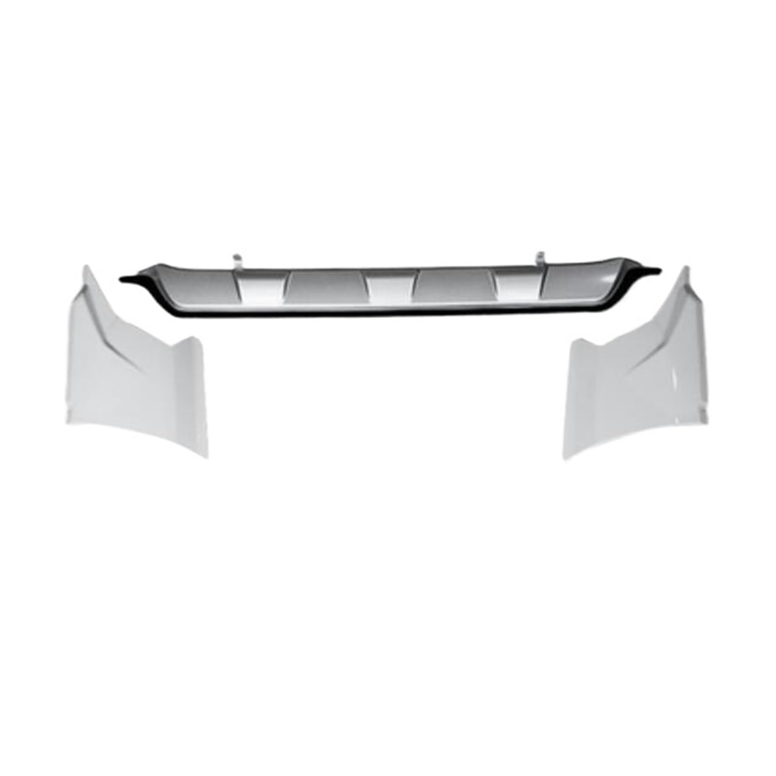 DACOLWZING Auto Vorne Hinten Stoßstange Lip Diffusor Abdeckung Seite Schürzen Kompatibel for CRV CR-V 2021 2022 + ABS Chrom Farbe(White Rear Diffuser) von DACOLWZING