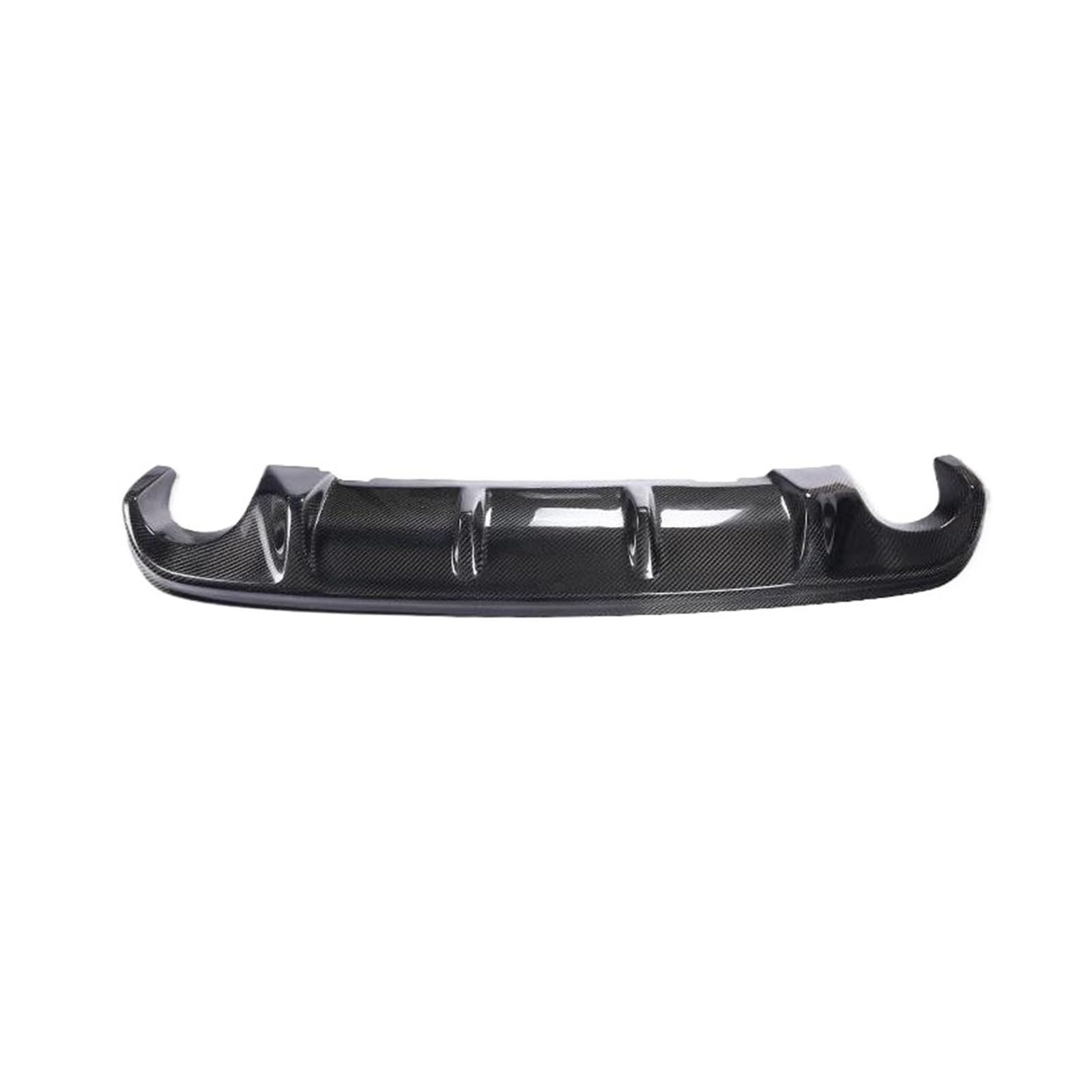 DACOLWZING Autospoiler Stoßstange Frontlippe Splitter Heckspoilerlippe Diffusor Seitenschweller Kompatibel for Infiniti Q70 Q70L 2015-2019 Kohlefaser(Rear Bumper) von DACOLWZING