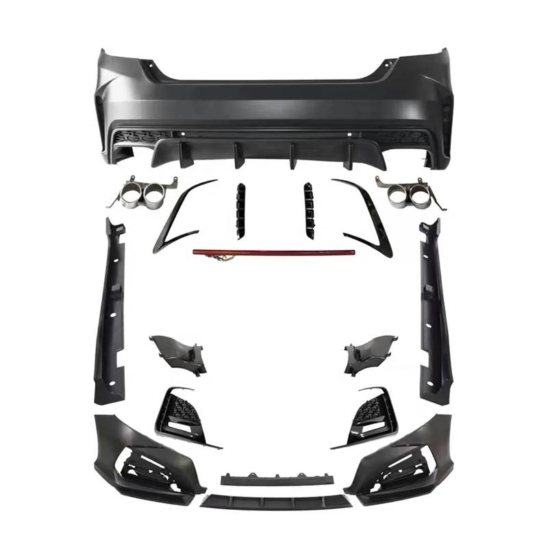 DACOLWZING Autostoßstange kompatibel for ACCORD -Yufer Style 2018 Auto Frontstoßstange Heckstoßstange Seitenschweller Accord PP-Kunststoffmaterial von DACOLWZING