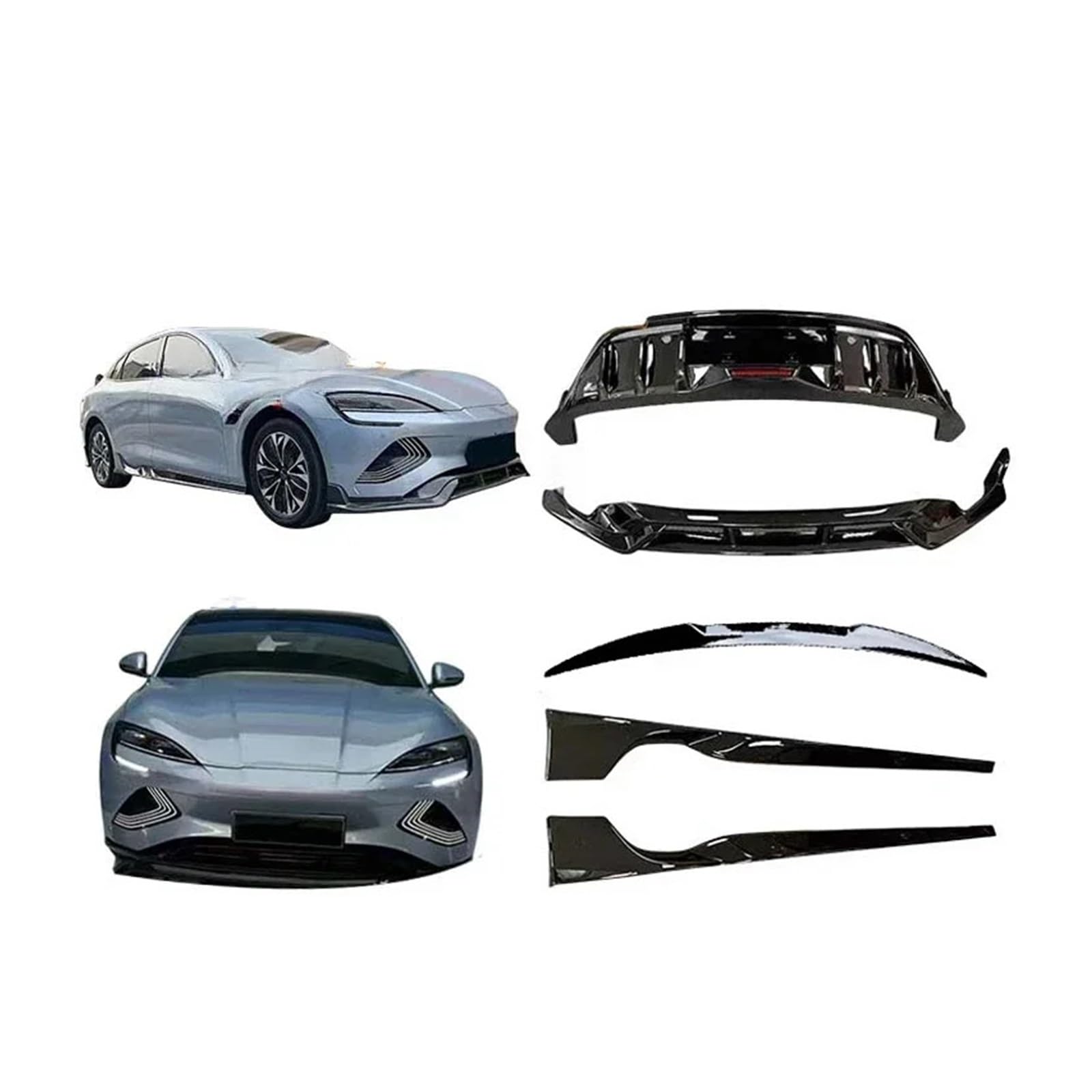 DACOLWZING Autozubehör Front Hecklippe Seitenschweller Bodykit Kompatibel for BYD Seal Upgrade auf Sport Design Body Kit 2023 ABS-Kunststoff DACOLWZING Autozubehör Front Hecklippe Seitenschweller Bodykit Kompatibel for BYD Seal Upgrade auf Sport Design Body Kit 2023 ABS-Kunststoff von DACOLWZING