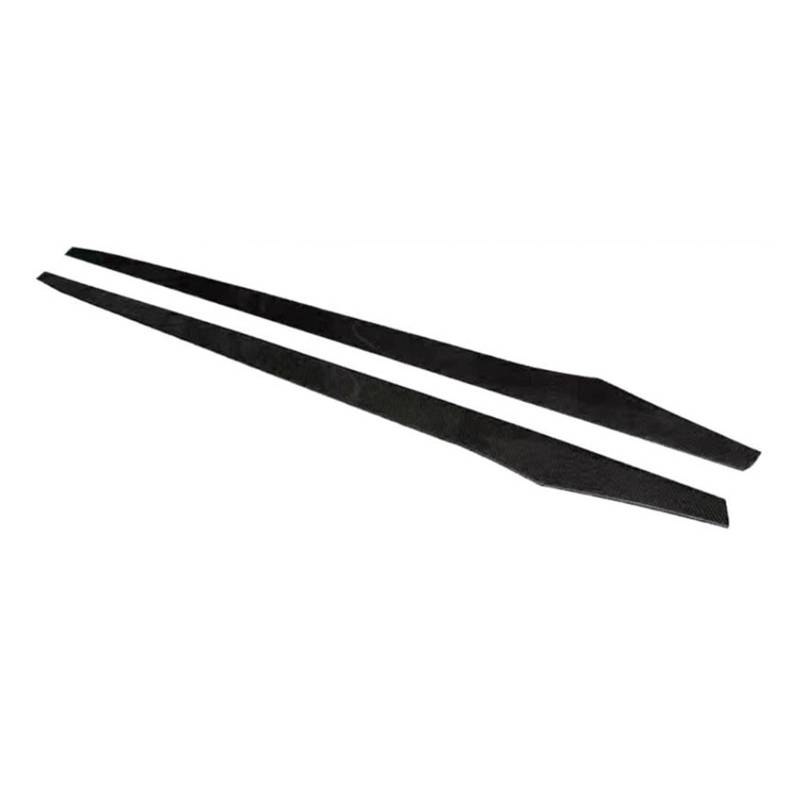 DACOLWZING Body Kit Auto Frontstoßstange Lippe Heckdiffusor Seitenschweller Spoiler Kompatibel for BMW F06 F12 F13 640i 650i 6er M6 2012-2019 Kohlefaser(Side Skirt) von DACOLWZING
