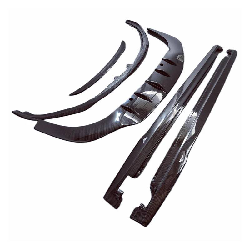DACOLWZING Body Kit Frontstoßstange Rand Seitenschweller Heckdiffusor Heckspoiler Kompatibel for Continental GT 2015-2017 W12 Stil Carbonfaser von DACOLWZING