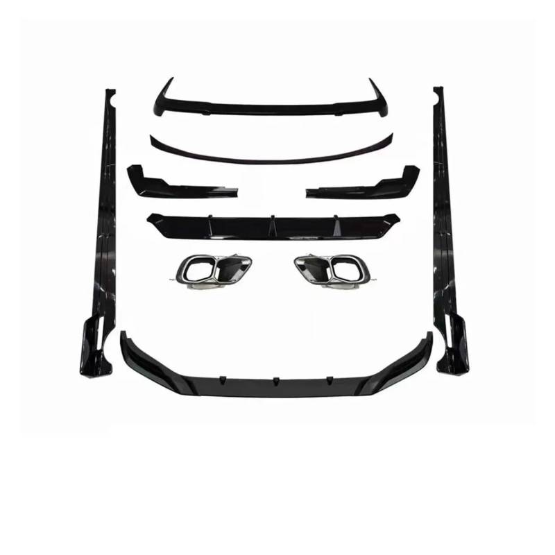 DACOLWZING Body Kit Vorne Hinten Lip Seite Rock Schwanz Throat Montage Auto Zubehör Kompatibel for BMW X7 G07(Tail throat) von DACOLWZING