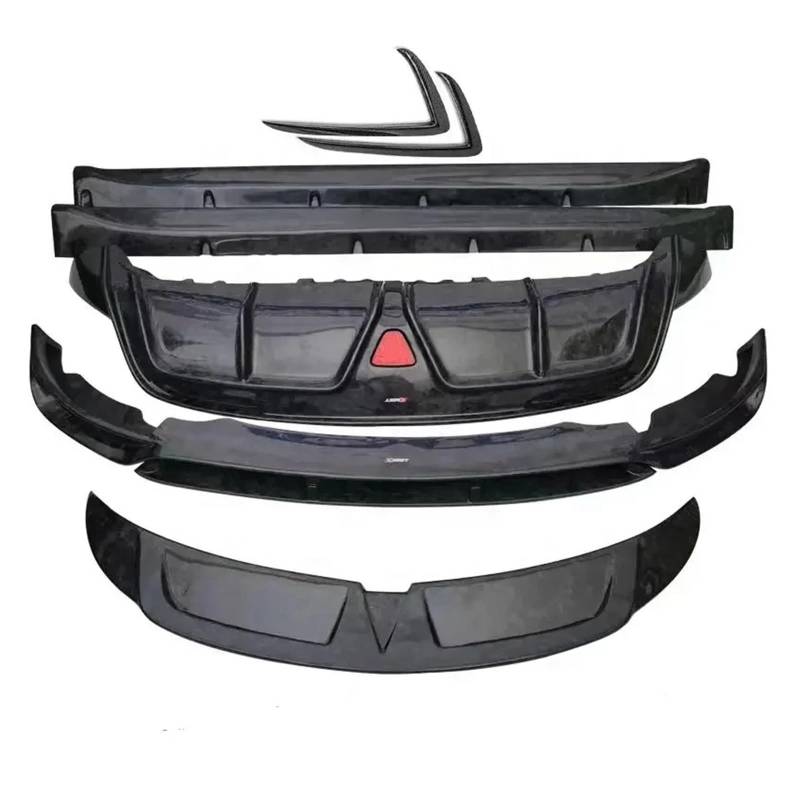 DACOLWZING Carbon Fiber Auto Stoßstange Front Lip Heck Lip Seitenschweller Heckspoiler Kompatibel for Tesla-Modell Y 2021 Auto Bodykit von DACOLWZING