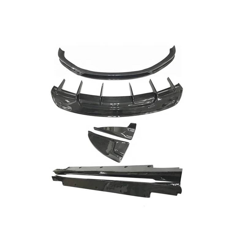 DACOLWZING Carbon Fiber Car Body Kit Kompatibel for Tesla-Modell S 2014-2020 Upgrade R Stil Front Lippe Hinten Lippe Seite Röcke von DACOLWZING