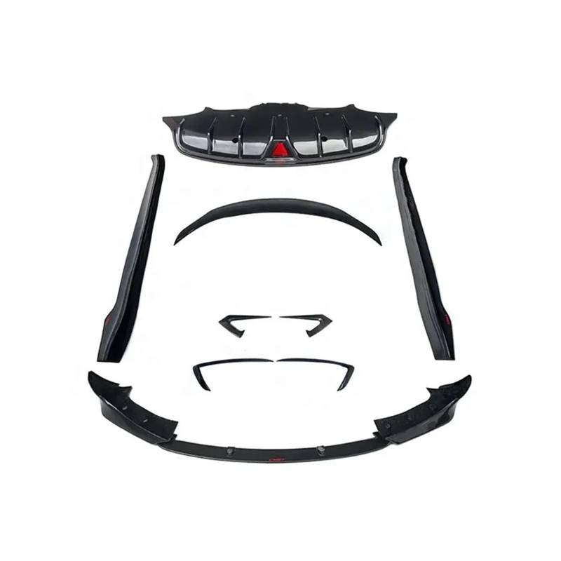 DACOLWZING Carbonfaser-Karosserie-Kits im CMST-Stil, Frontlippe, Hecklippe, Seitenschweller, Spoiler, kompatibel mit Tesla -Modell 3 2019-2021 von DACOLWZING
