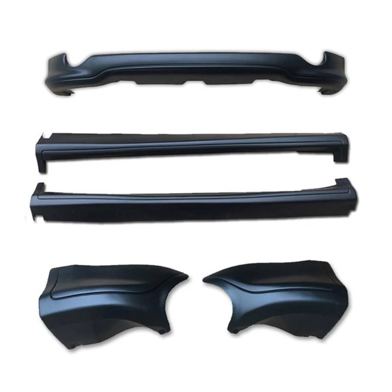 DACOLWZING Frontlippe, Hecksplitter, Seitenschweller, Karosserie-Kits, Spoiler, Karosserie-Kits, kompatibel mit Infiniti FX35 2009–2014, PP, Schwarz von DACOLWZING