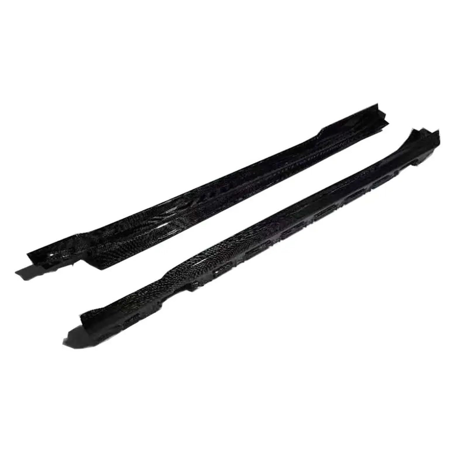 DACOLWZING Frontlippe, Heckstoßstangendiffusor, Kofferraumspoiler, Seitenschweller, Luftverkleidung, kompatibel mit Porsche – Taycan 2019+, Mansory Style, Echtcarbon-Bodykit(Side skirt) von DACOLWZING