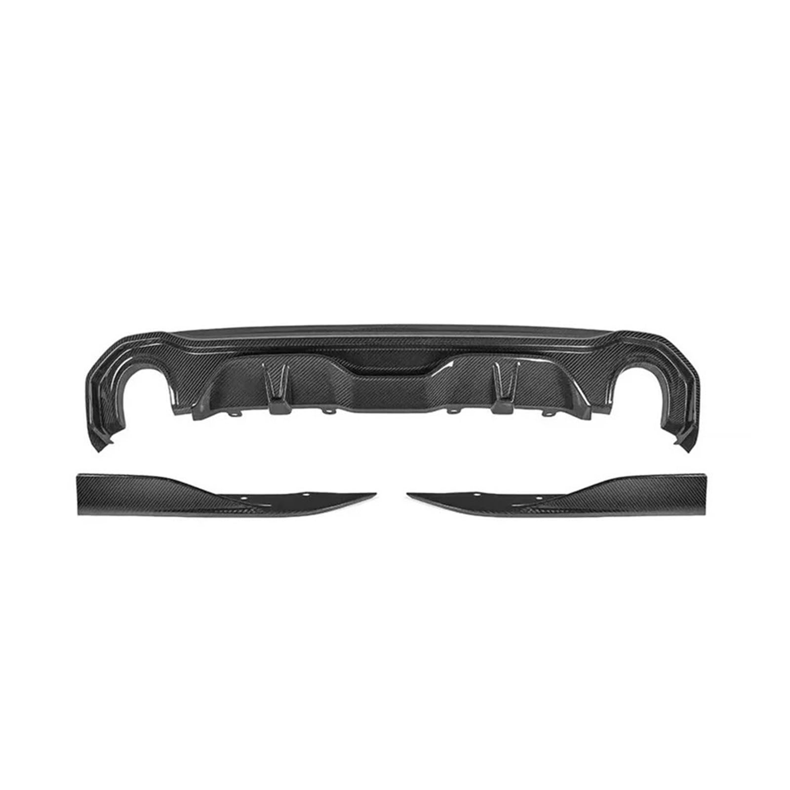DACOLWZING Frontlippe Air Knife Heckdiffusor Seitenschweller Spoiler Body Kit Kompatibel for BMW 4er G26 4-Türer 2021-IN Echte trockene Kohlefaser(Rear Diffuser A) von DACOLWZING