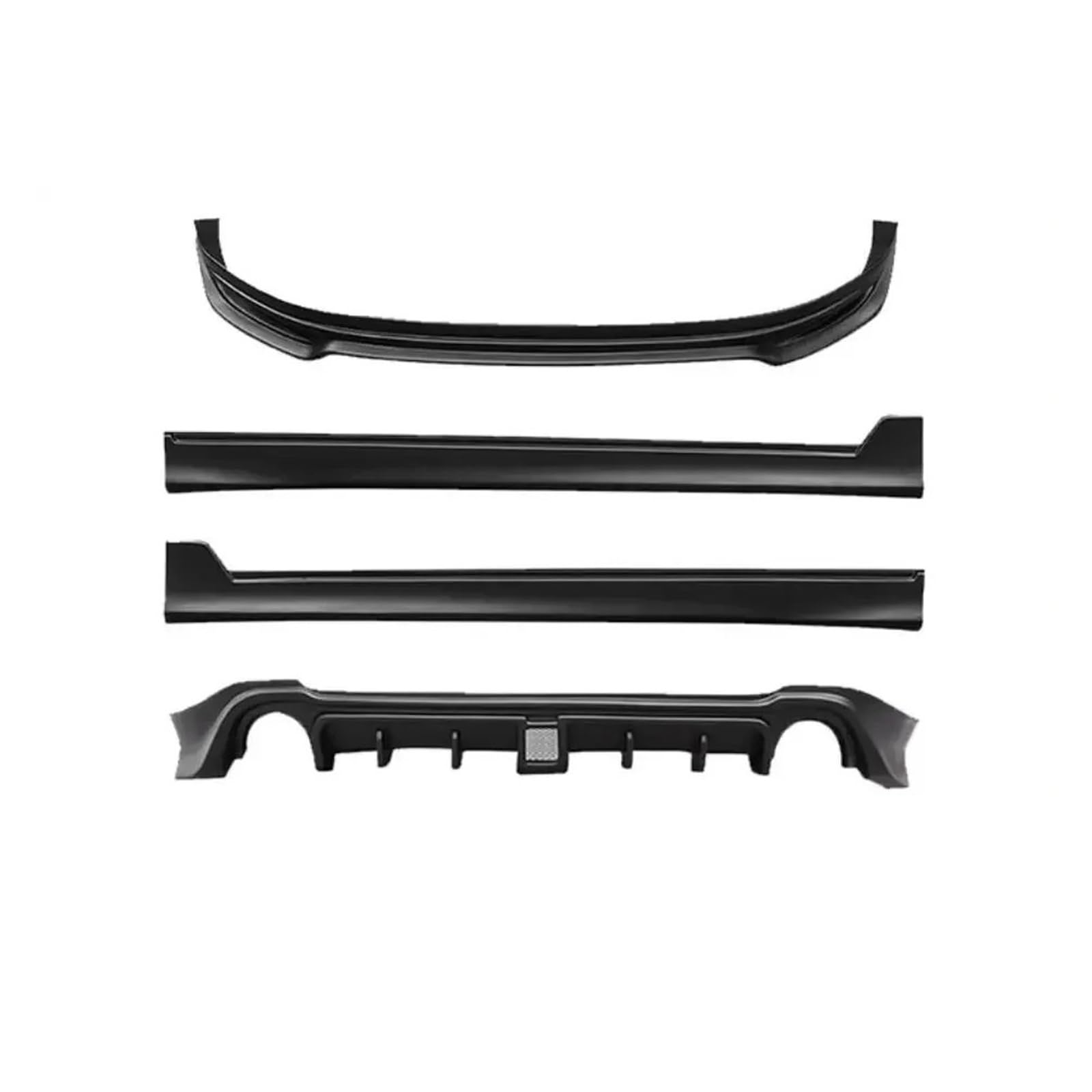 DACOLWZING Frontlippe Heckdiffusor Spoiler Seitenschweller Racing Grills Abdeckung Kompatibel for Mazda CX30 CX-30 2020-2022 ABS Schwarz(ALL) von DACOLWZING