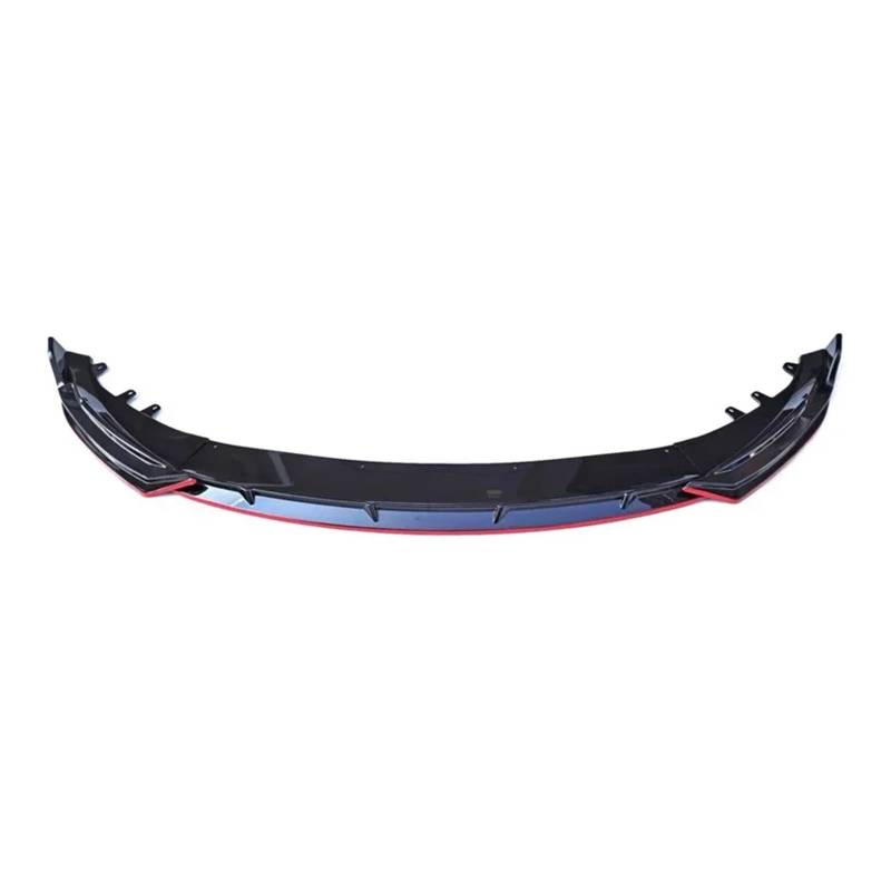 DACOLWZING Frontlippensplitter Stoßstangenspoiler Karosserie-Kit Unterer Schutz Autozubehör Kompatibel for BYD -Seal EV 2022 2023 2024(Glossy Black-Red) von DACOLWZING