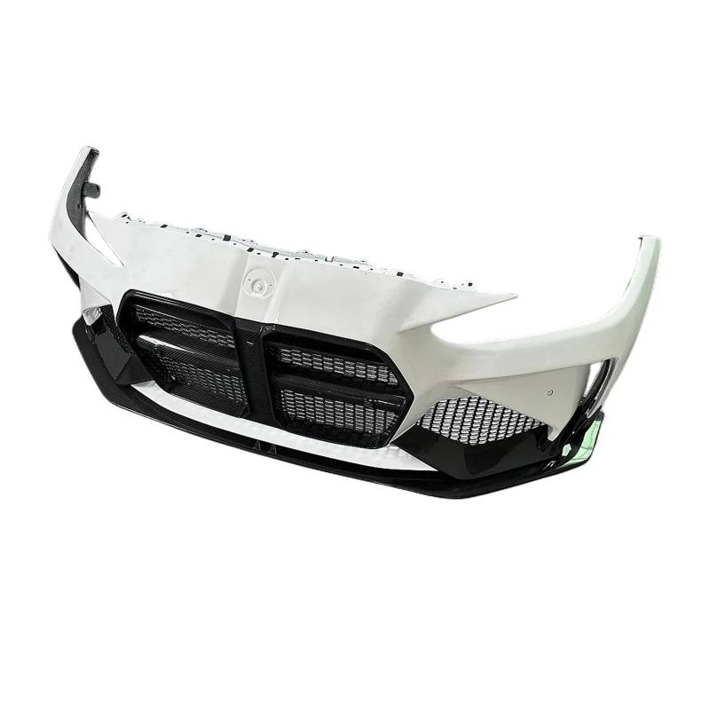 DACOLWZING Frontschürze Kühlergrill Front Lip Kompatibel for Bmw G80 G82 M3 M4 Upgrade Halb Carbon Faser von DACOLWZING