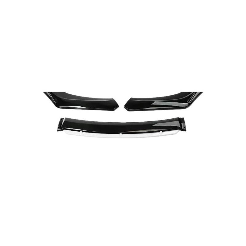 DACOLWZING Frontspoiler-Diffusor-Bodykit Splitter Frontlippenschaufel Autozubehör Kompatibel for Audi A3 A4 A6 Q3 S3 S4 S6 B6 B7 B8 B8.5(Black White) von DACOLWZING