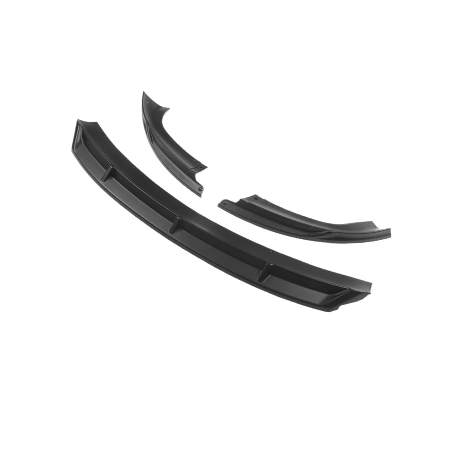 DACOLWZING Frontspoiler Heckspoiler Lippe Kinn Spoiler Splitter Schutzverkleidung Kompatibel for Tesla Model 3 Highland 2024 ABS Carbonfasermuster(Front Lip Matt Black) von DACOLWZING