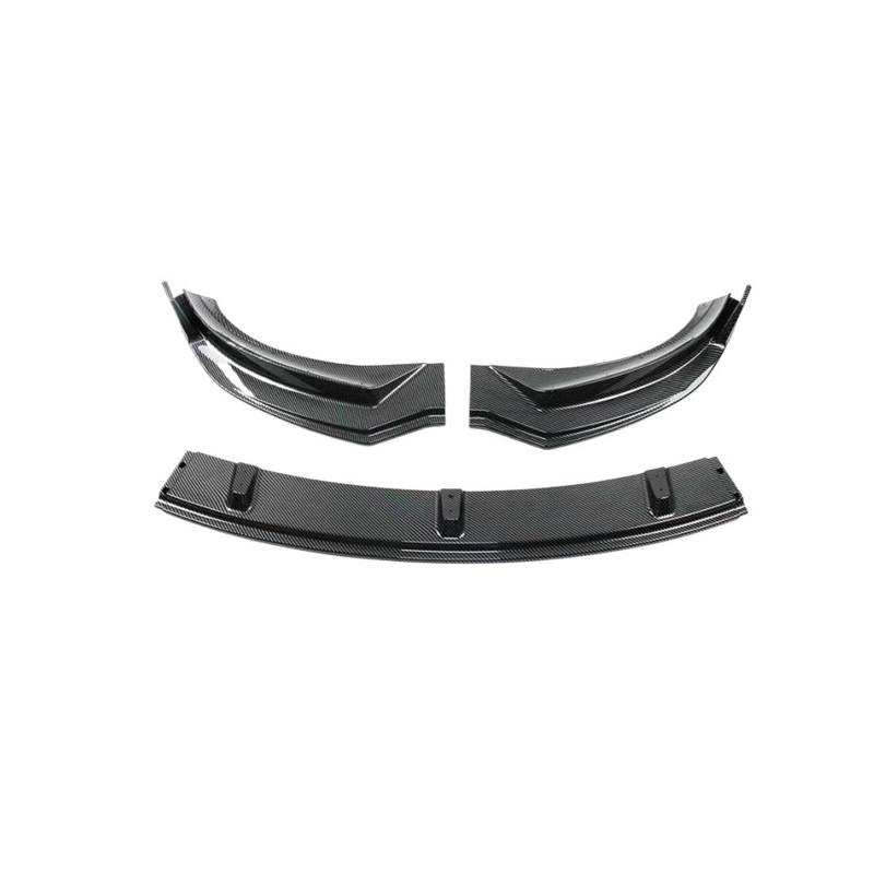 DACOLWZING Frontspoiler Heckspoiler Lippe Kinn Spoiler Splitter Schutzverkleidung Kompatibel for Tesla Model 3 Highland 2024 ABS Carbonfasermuster(Front Lip Matt CF) von DACOLWZING