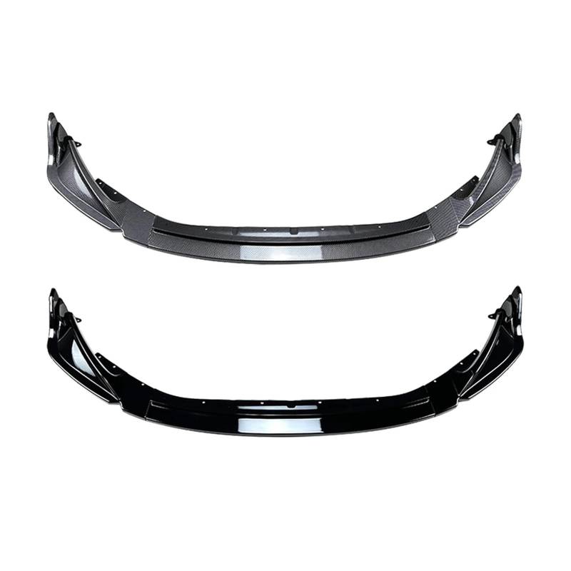 DACOLWZING Frontspoilerlippe, Auto-Unterteiler, Lippenschutz-Kit, kompatibel mit BMW M3 G80 M4 G82 2021 2022 2023, Karbonfaser-Optik/Schwarz glänzend(Glossy Black) von DACOLWZING