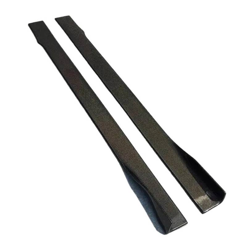 DACOLWZING Frontspoilerlippe, Heckdiffusor, Seitenschweller, kompatibel mit Mercedes-Benz W213 E200 E260 E300 E63 2016–2020, Kohlefaser(Side skirts) von DACOLWZING