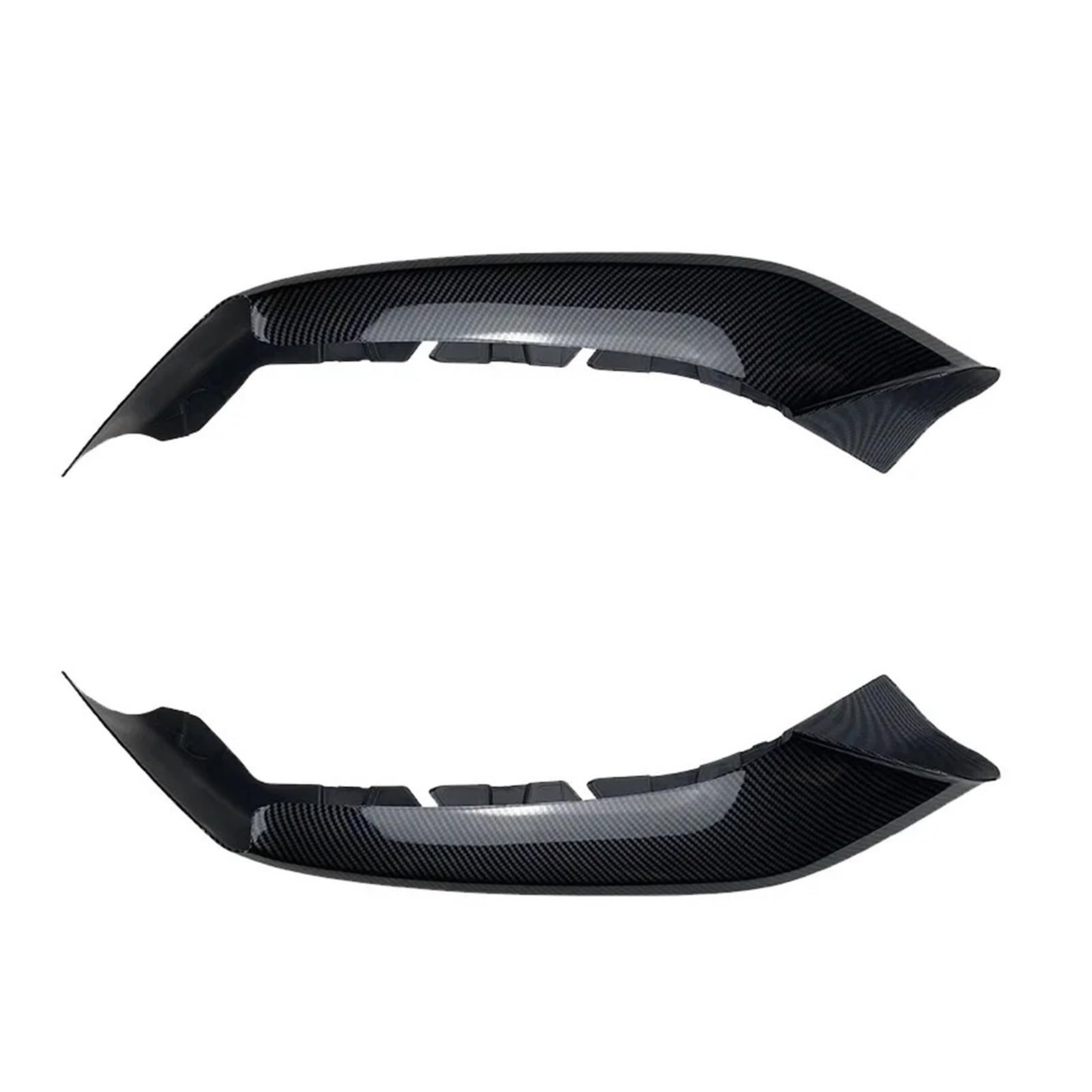 DACOLWZING Frontspoilerlippe, Splitter, Diffusorabdeckung, kompatibel mit BMW 5er G30 G31 M-Sport 525i 530i 2017–2020, Schutzkörper-Kit, Schwarz glänzend(Carbon Look A) von DACOLWZING