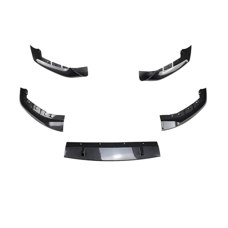 DACOLWZING Frontspoilerlippe, Splitter, Diffusorabdeckung, kompatibel mit BMW 5er G30 G31 M-Sport 525i 530i 2017–2020, Schutzkörper-Kit, Schwarz glänzend(Carbon Look AB) von DACOLWZING