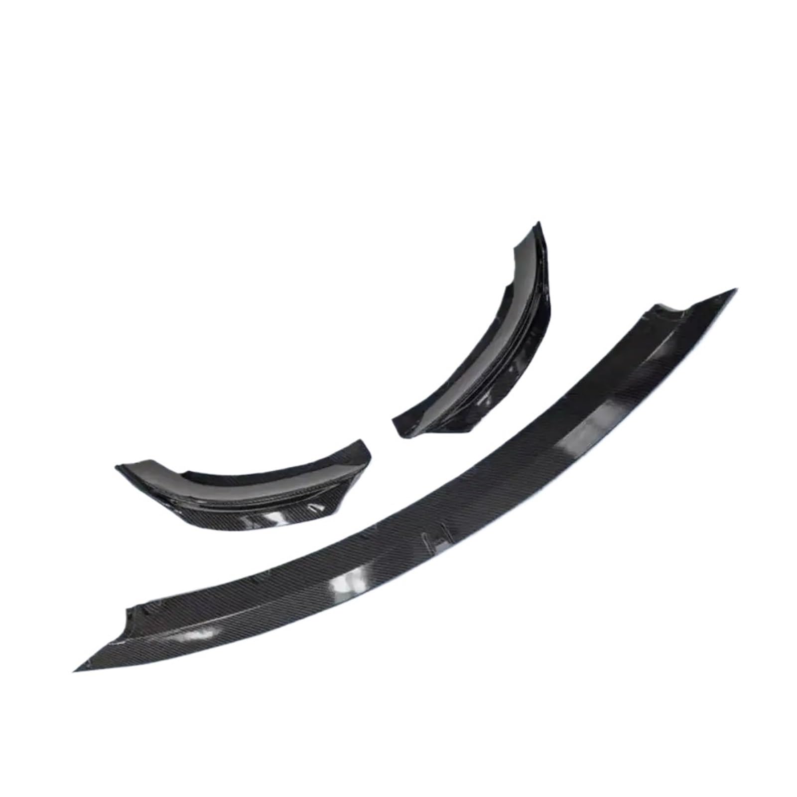 DACOLWZING Frontspoilerlippe Carbon Black Body PP Schutzabdeckung for die Modifikation der vorderen unteren Stoßstange Kompatibel mit Tesla Model 3 2023&Y 2024(Model 3 Carbon Black) von DACOLWZING