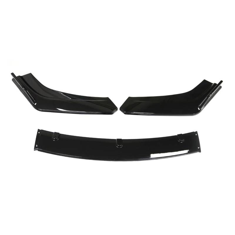 DACOLWZING Frontspoilerlippe Seitensplitter Deflektorabdeckung Body Kit Guards Kompatibel for AUDI A4 B8 2009-2012 Auto-Tuning-Zubehör(Black) von DACOLWZING