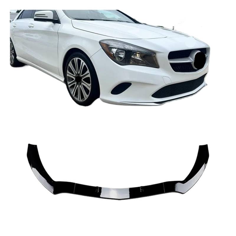 DACOLWZING Frontspoilerlippe Splitter Spoiler Diffusor Benutzerdefinierte Bodykits Kompatibel for Mercedes -Benz CLA-Klasse C117 CLA200 CLA220 CLA180 2013-2019 ABS(Facelift) von DACOLWZING