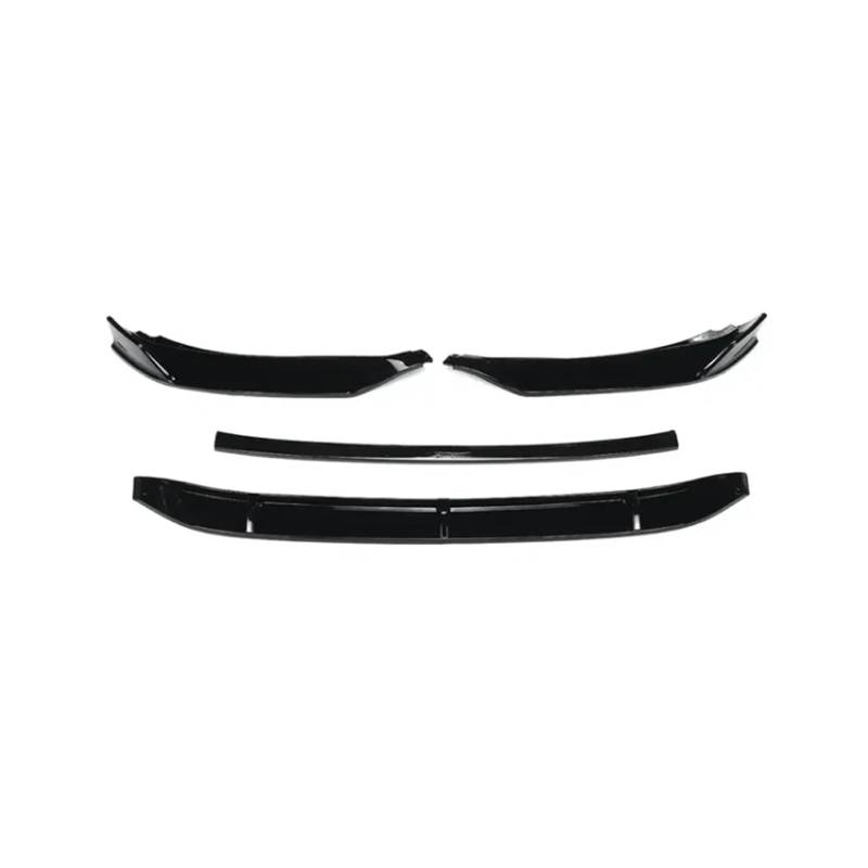 DACOLWZING Frontspoilerlippe Unterkörper-Kit Diffusor Splitter Tuning Guard Kompatibel for VW -Passat B8 2017 2018 2019 ABS Glänzend schwarz(Gloss Black) von DACOLWZING