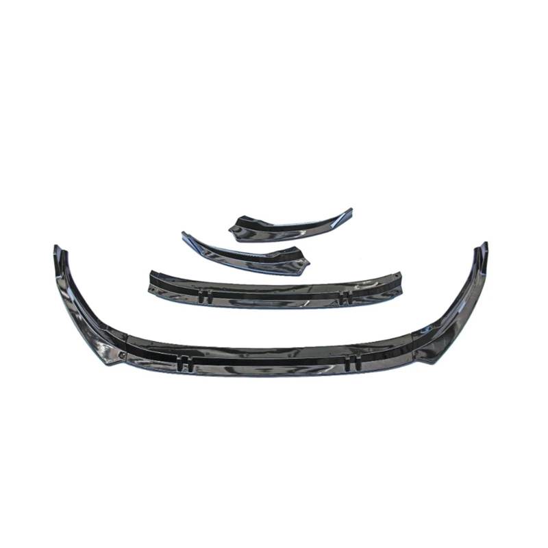 DACOLWZING Frontspoilerlippe Unterkörper-Kit Diffusor Splitter Tuningschutz Kompatibel for Audi S3 / A3 S-Line 8Y 2021 2022 2023 ABS glänzend(Gloss Black) von DACOLWZING