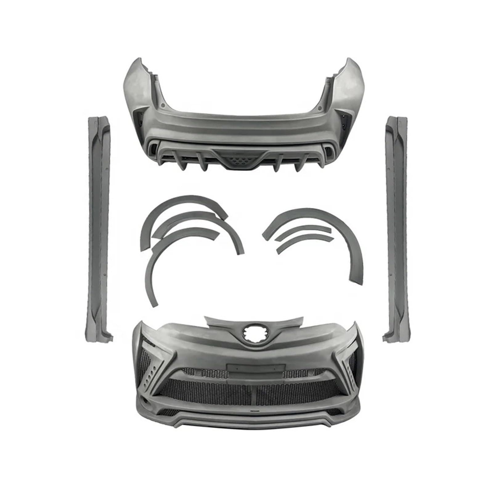 DACOLWZING Frontstoßstange, Heckstoßstange, Seitenschweller, Radkappe, Autostoßstange, kompatibel mit Toyota -Chr Upgrade Style DACOLWZING Frontstoßstange, Heckstoßstange, Seitenschweller, Radkappe, Autostoßstange, kompatibel mit Toyota -Chr Upgrade Style von DACOLWZING