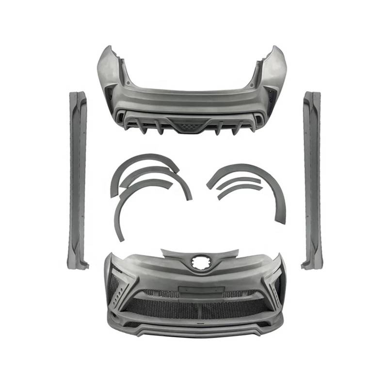 DACOLWZING Frontstoßstange, Heckstoßstange, Seitenschweller, Radkappe, Autostoßstange, kompatibel mit Toyota -Chr Upgrade Style von DACOLWZING