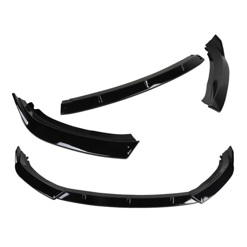 DACOLWZING Frontstoßstange Splitter Lip Diffusor Body Kit Spoiler Guard Kompatibel for VW JETTA MK7 2019 2020 2021 2022 Schwarz glänzend STP-Style von DACOLWZING