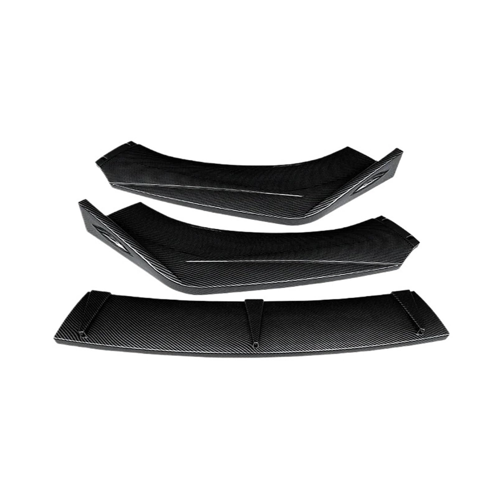 DACOLWZING Frontstoßstange Splitter Lip Diffusor Spoiler Body Kit Kompatibel for Audi A1 2011-2019 Protector Shovel Surround Autoteile(Carbon Fiber Look) von DACOLWZING