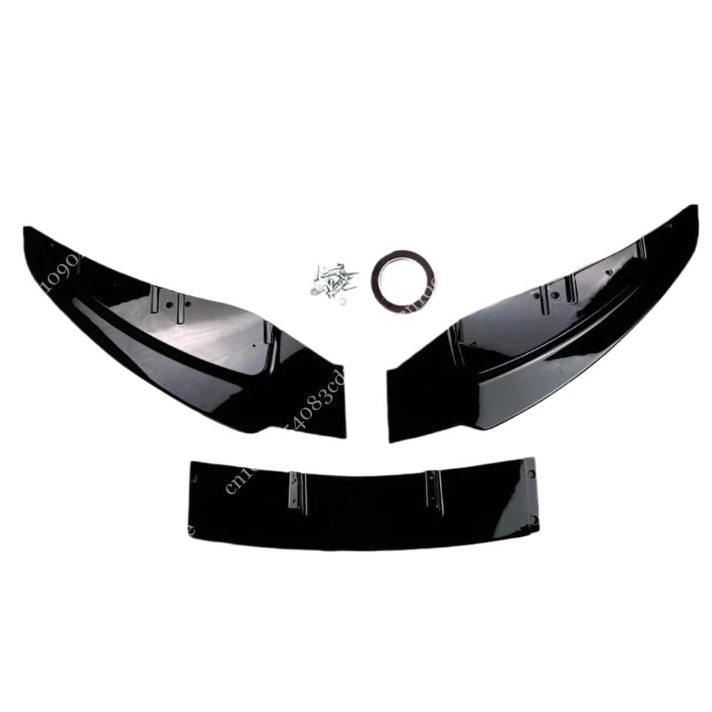 DACOLWZING Frontstoßstangen-Lippendiffusor-Splitter-Spoiler Kompatibel for BMW 1er E81 E82 E87 E88 3 STÜCKE 120i 116i 118d 120d 2007-2011 Bodykit Tuning(Gloss Black) von DACOLWZING