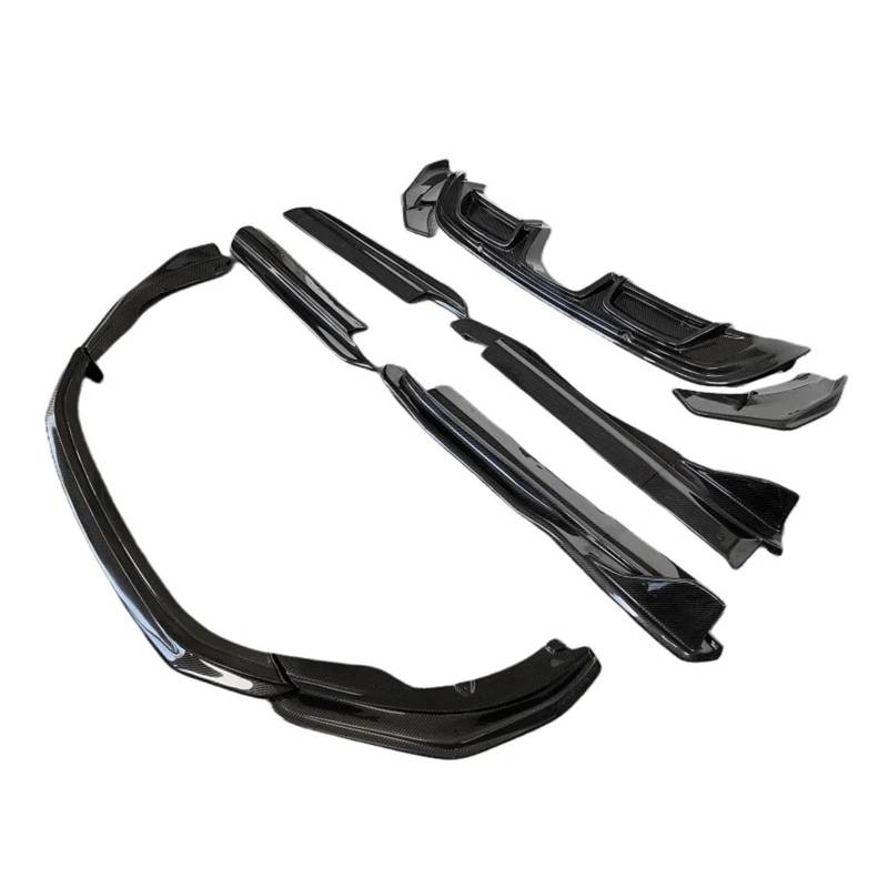 DACOLWZING Frontstoßstangenkante Seitenschwellerverlängerung Heckdiffusor Kompatibel for Porsche -Boxster 718 Body Kit Carbon Fiber A-Stil von DACOLWZING
