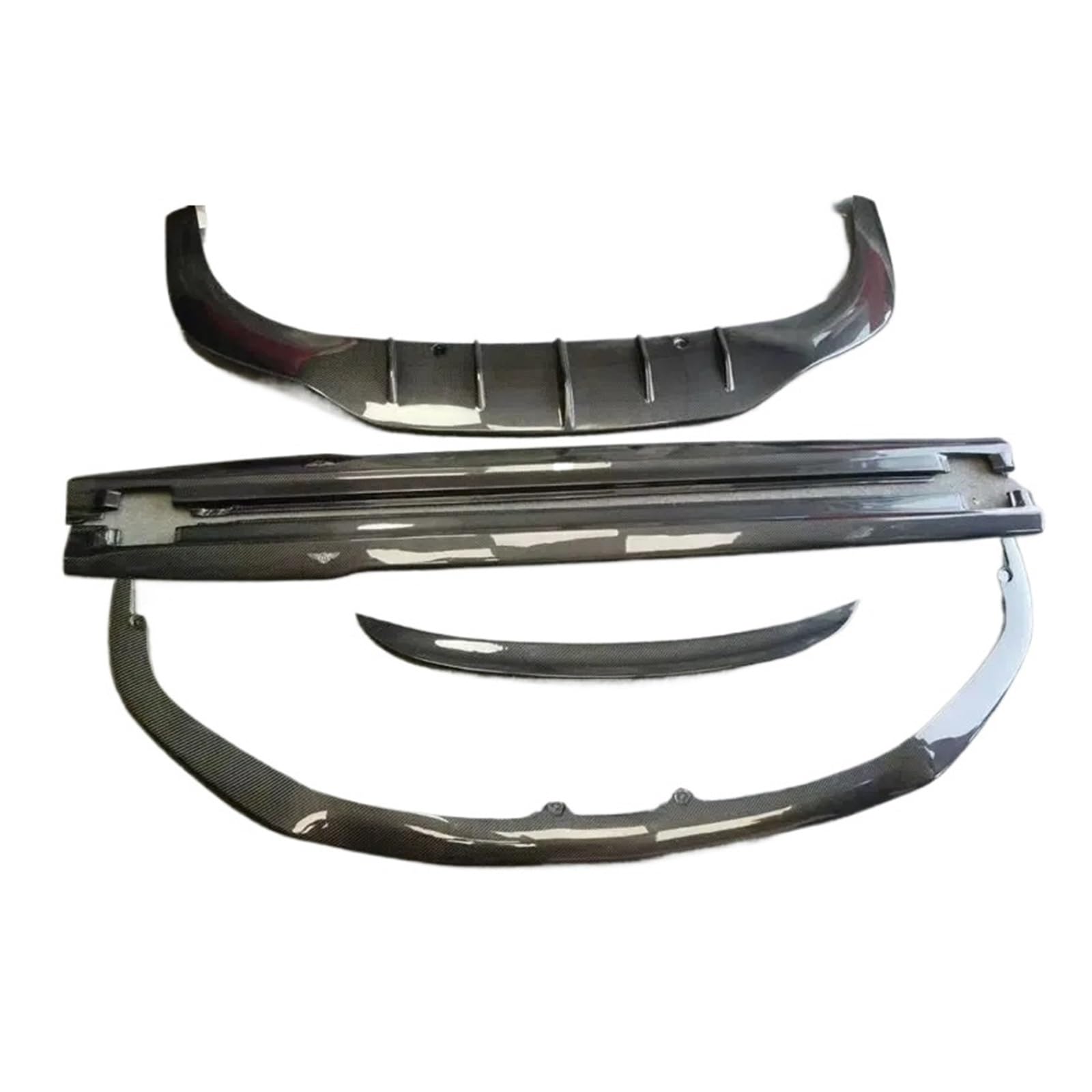 DACOLWZING Frontstoßstangenlippe, Heckstoßstangendiffusor, Seitenschweller, Heckspoiler, kompatibel mit Bentley Gt Car Body Kit 2015–2017, GT W12 Style, Kohlefaser DACOLWZING Frontstoßstangenlippe, Heckstoßstangendiffusor, Seitenschweller, Heckspoiler, kompatibel mit Bentley Gt Car Body Kit 2015–2017, GT W12 Style, Kohlefaser von DACOLWZING