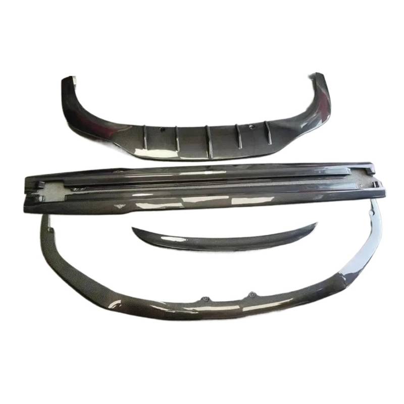 DACOLWZING Frontstoßstangenlippe, Heckstoßstangendiffusor, Seitenschweller, Heckspoiler, kompatibel mit Bentley Gt Car Body Kit 2015–2017, GT W12 Style, Kohlefaser von DACOLWZING