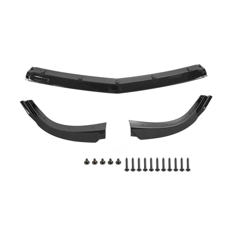 DACOLWZING Frontstoßstangenlippe Splitter Spoiler Stoßstangenschutz Kompatibel for Mercedes -Benz Sport W204 C200 C250 C300 2012-2014 Nur Sportstoßstange(Carbon fiber) von DACOLWZING