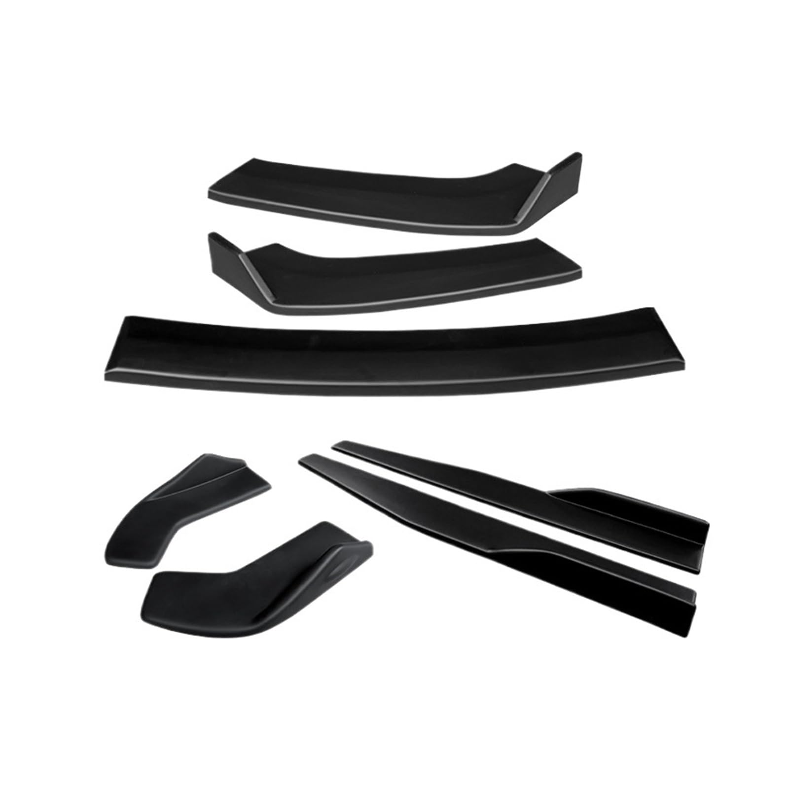 DACOLWZING Frontstoßstangensplitter, Lippenspoiler, Seitenschwellerverlängerungen, Heckumschlingungswinkel, Zubehör, Karosserie-Kits, kompatibel mit BMW X2 F39 2018–2022, ABS(Matte Black) von DACOLWZING