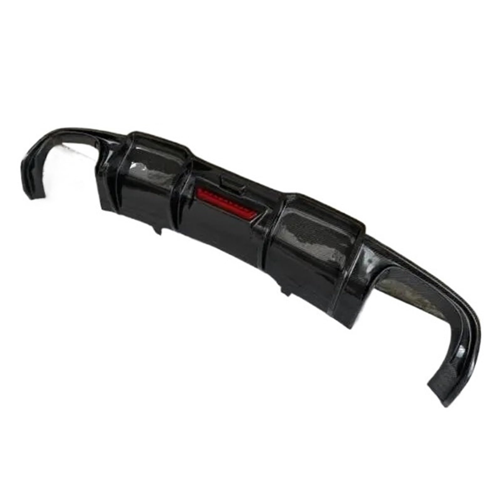DACOLWZING Frontstoßstangensplitter Lippe Heckdiffusor Spoiler Seitenschweller Kompatibel for Audi A4 Allroad B9 2016 2017 2018 2019 Echte Kohlefaser(Rear Diffuser) von DACOLWZING