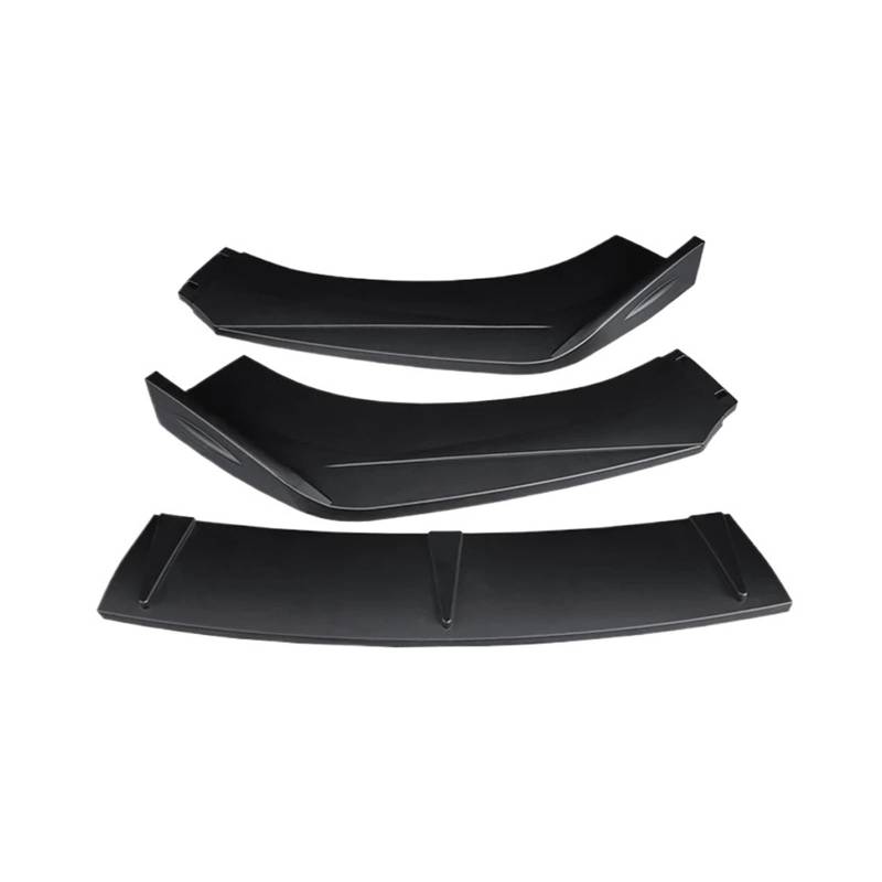 DACOLWZING Frontstoßstangensplitter Lippendiffusor Spoiler Body Kit Schutzabdeckung Kompatibel for Audi A1 2011-2019 3-teiliges Autozubehör(Matte Black) von DACOLWZING