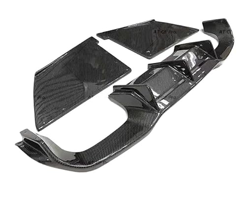 DACOLWZING Heckdiffusor Lip Spoiler Stoßstangenschürzen Splitter Kompatibel for BMW 2er F87 M2 2016 2017 2018 2019 Kohlefaser(1 set Diffuser) von DACOLWZING