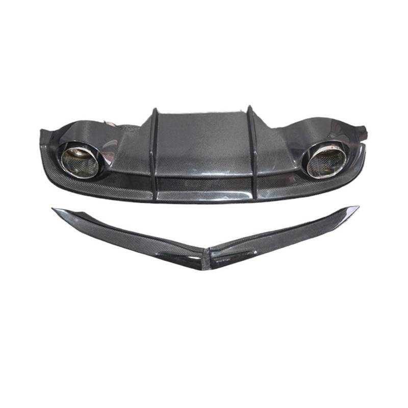 DACOLWZING Heckdiffusor Stoßstange Auspufflippe Spoiler Splitter Abdeckung Kompatibel for Jaguar XF 2016 2017 2018 2019 2020 Hochwertige Kohlefaser von DACOLWZING