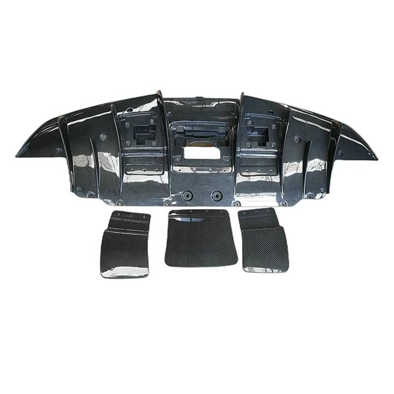DACOLWZING Heckdiffusorlippe, vordere Stoßstangenkante, Seitenschweller, Lüftungsschlitze, kompatibel mit Ferrari F8 N-Style Dry Carbon Fiber Body Kit von DACOLWZING