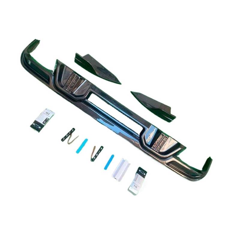 DACOLWZING Heckstoßstangen-Diffusorlippe, Heckspoilerlippe, kompatibel mit BMW X5M F95 Tuning ab 2019, LD-Stil, hochwertiges Kohlefasermaterial von DACOLWZING